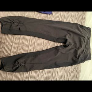 Black Lulu Spandex with Rouching on bottom legs